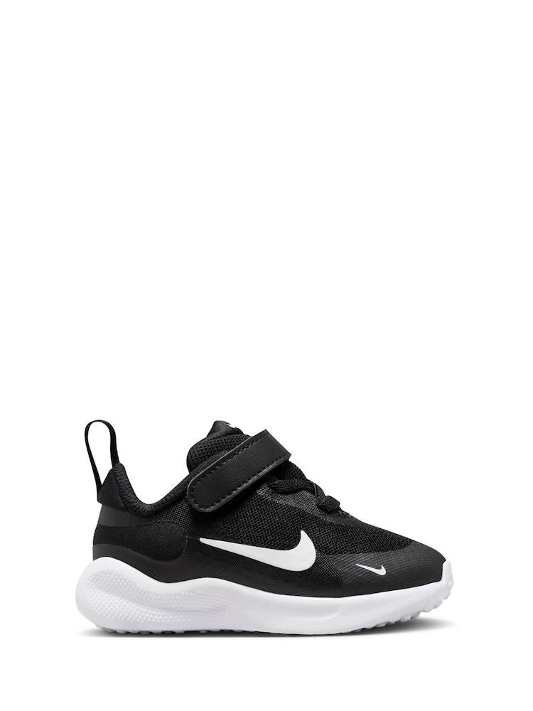 Nike Black/White Infant Revolution 7 Trainers - Image 1 of 11