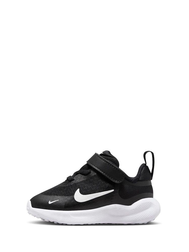Nike Black/White Infant Revolution 7 Trainers - Image 2 of 11