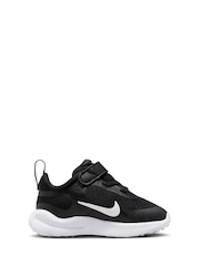 Nike Black/White Infant Revolution 7 Trainers - Image 4 of 11