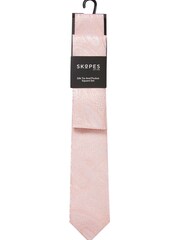 Skopes Pink Baby Paisley Silk Tie And Pocket Square - Image 3 of 4