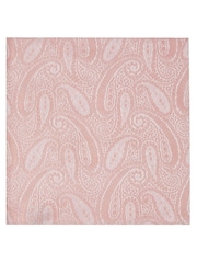 Skopes Pink Baby Paisley Silk Tie And Pocket Square - Image 4 of 4