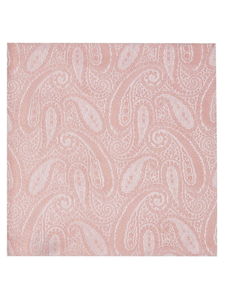 Skopes Pink Baby Paisley Silk Tie And Pocket Square - Image 4 of 4