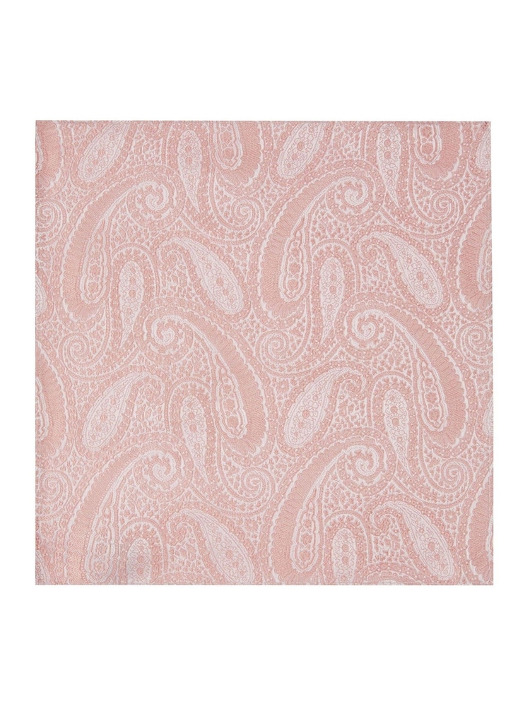 Skopes Pink Baby Paisley Silk Tie And Pocket Square - Image 5 of 5
