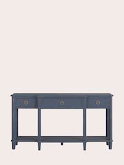 Laura Ashley Dusky Seaspray Henshaw 3 Drawer Triple Console Table - Image 3 of 7