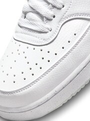 Nike White/Blue Court Vision Trainers - Image 10 of 11
