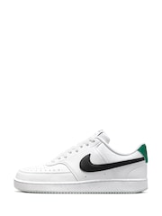 Nike White/Blue Court Vision Trainers - Image 2 of 11
