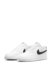 Nike White/Blue Court Vision Trainers - Image 5 of 11
