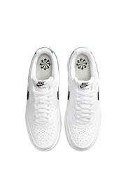 Nike White/Blue Court Vision Trainers - Image 7 of 11