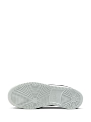 Nike White/Blue Court Vision Trainers - Image 9 of 11