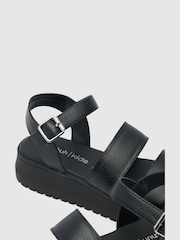 Schuh Tara Chunky Black Sandals - Image 3 of 3