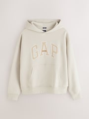 Gap Cream London Arch Logo Hoodie - Image 1 of 4