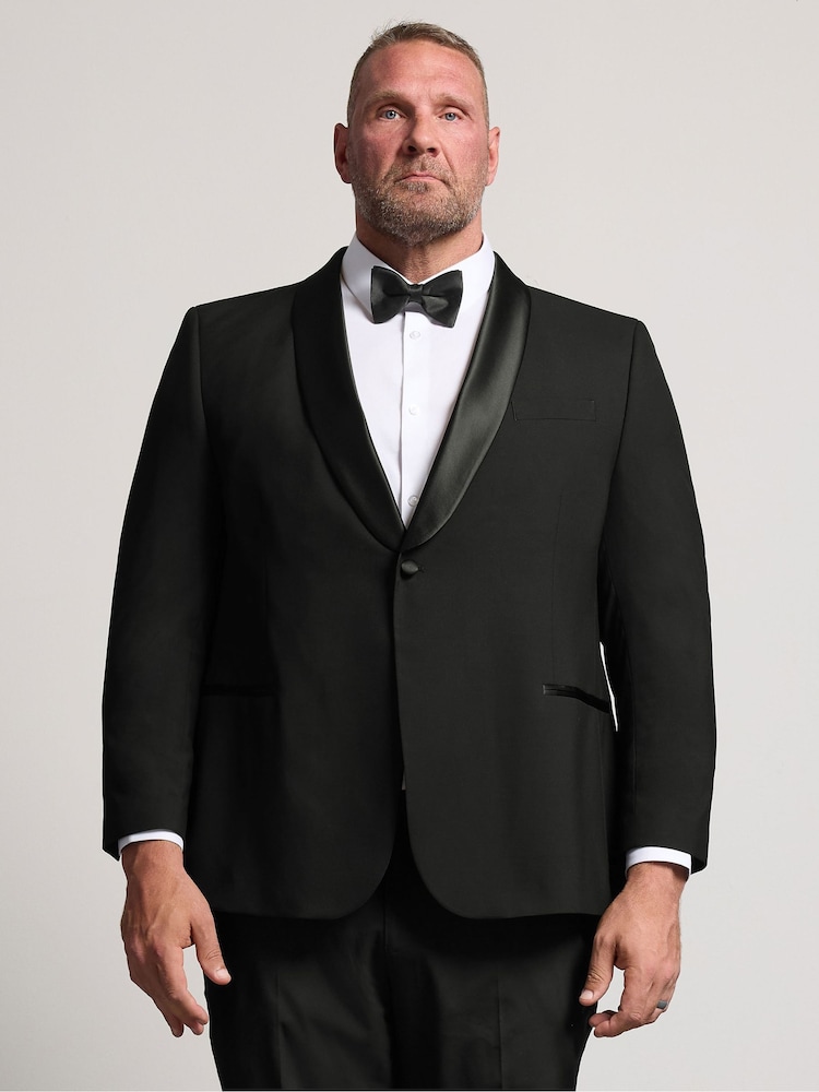 BadRhino Big & Tall Shawl Dinner Jacket Regular & Long Fit - Attēls 1 no 6 BadRhino Big & Tall Shawl Dinner Jacket Regular & Long Fit - Attēls 1 no 6