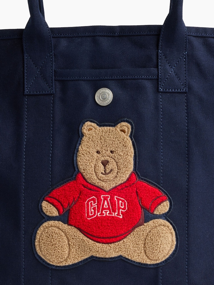 Gap Navy Brannan Bear Canvas Favorite Tote Bag - Image 5 of 5 Gap Navy Brannan Bear Canvas Favorite Tote Bag - Image 5 of 5
