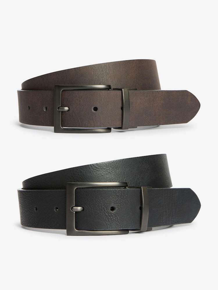 Black/Brown Reversible Belt - Image 1 of 7
