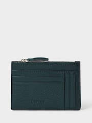 Osprey London Green The Jacob Leather Zip Card Holder - Image 1 of 5