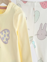 Yellow Butterfly Baby Top And Leggings Set - Image 3 of 7