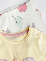 Yellow Butterfly Baby Top And Leggings Set - Image 4 of 7