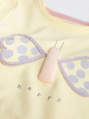 Yellow Butterfly Baby Top And Leggings Set - Image 7 of 7