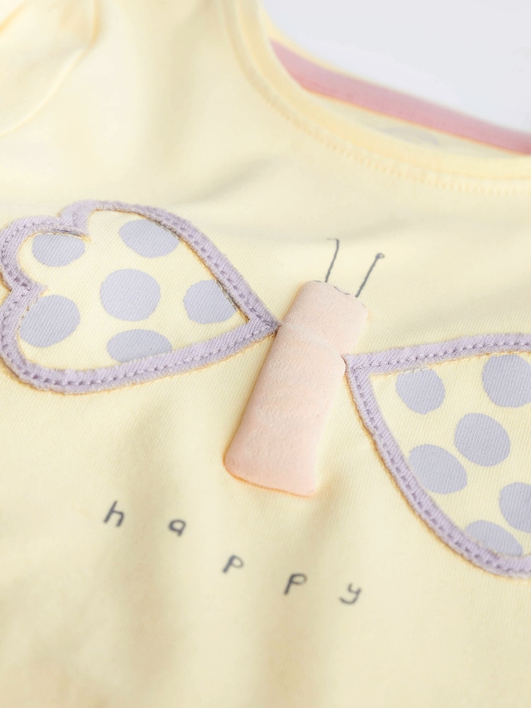 Yellow Butterfly Baby Top And Leggings Set - Image 7 of 7