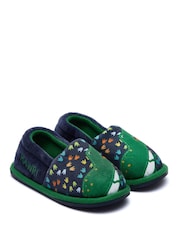 Harry Bear Blue Dinosaur Printed Slippers - Image 2 of 5