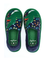 Harry Bear Blue Dinosaur Printed Slippers - Image 4 of 5