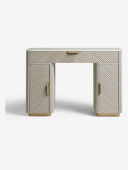 Light Grey Valencia 1 Drawer 2 Doors Solid Mango Wood Dressing Table - Image 8 of 12