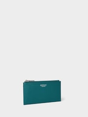 Osprey London Teal Green The Core Small Leather Card Pouch - Image 2 of 6
