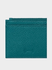 Osprey London Teal Green The Core Small Leather Card Pouch - Image 6 of 6