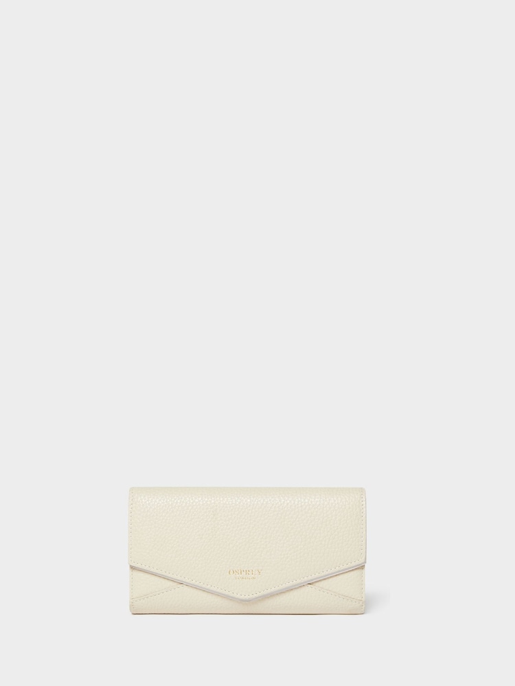 Natural - Monedero mediano de cuero Matinee The Core de Osprey London - Imagen 1 de 5 Natural - Monedero mediano de cuero Matinee The Core de Osprey London - Imagen 1 de 5