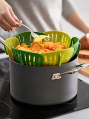 Joseph Joseph Green Bloom Folding Steamer Basket - Image 1 of 4