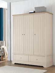 Stone Hampton Painted Oak Triple, 2 Drawers Wardrobe - Image 2 of 8