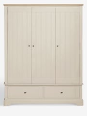 Stone Hampton Painted Oak Triple, 2 Drawers Wardrobe - Image 3 of 8