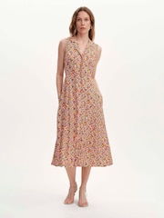Finery Red Petite Beatrice Button Down Shirt Dress - Image 3 of 5