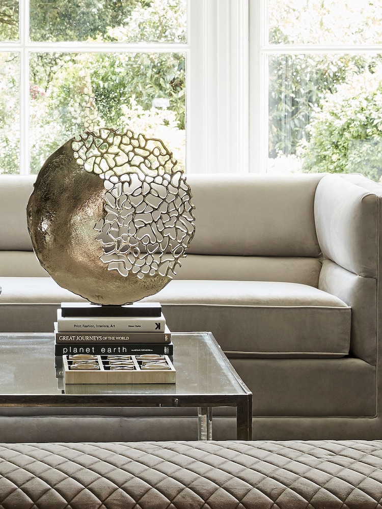 Libra Silver Apo Coral Aluminium Sculpture - Image 1 of 2