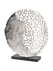 Libra Silver Apo Coral Aluminium Sculpture - Image 2 of 2