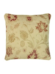 Riva Paoletti Champagne Cream Zurich Floral Jacquard Feather Cushion - Image 1 of 3