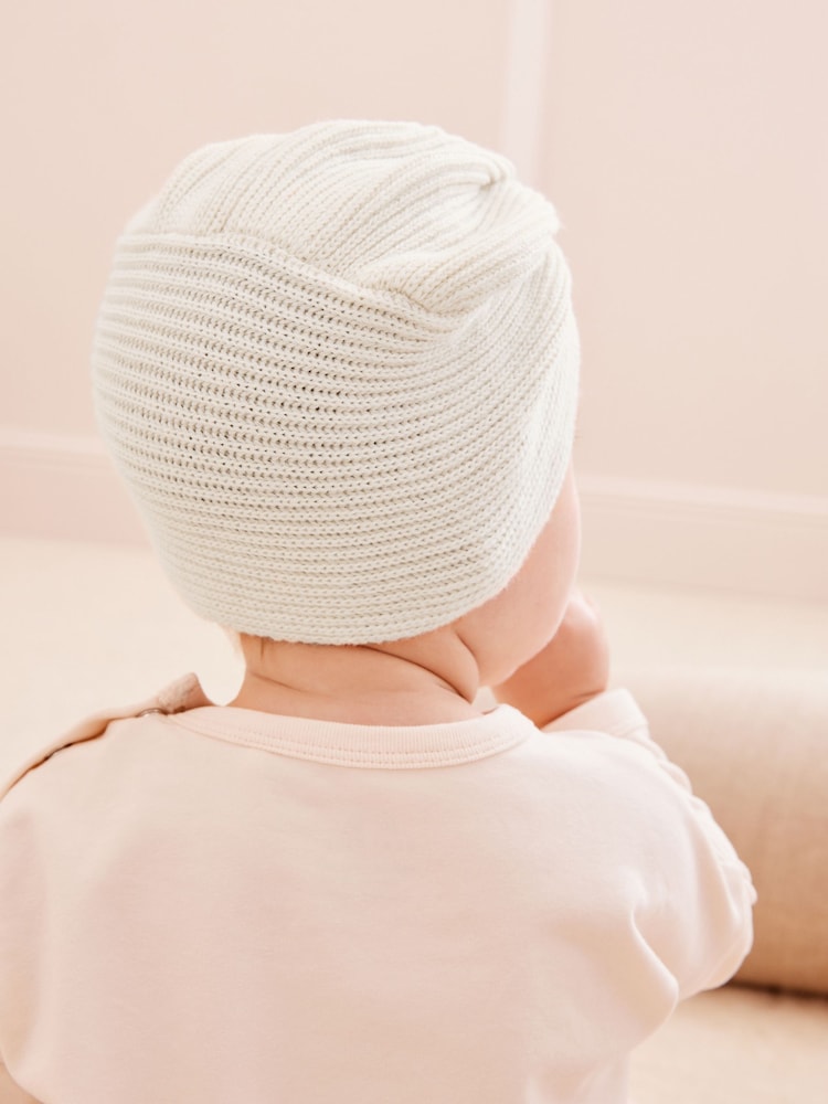 Cream - Pletena kapa turban za dojenčke (0 mesecev-3 let) - Slika 2 iz 5