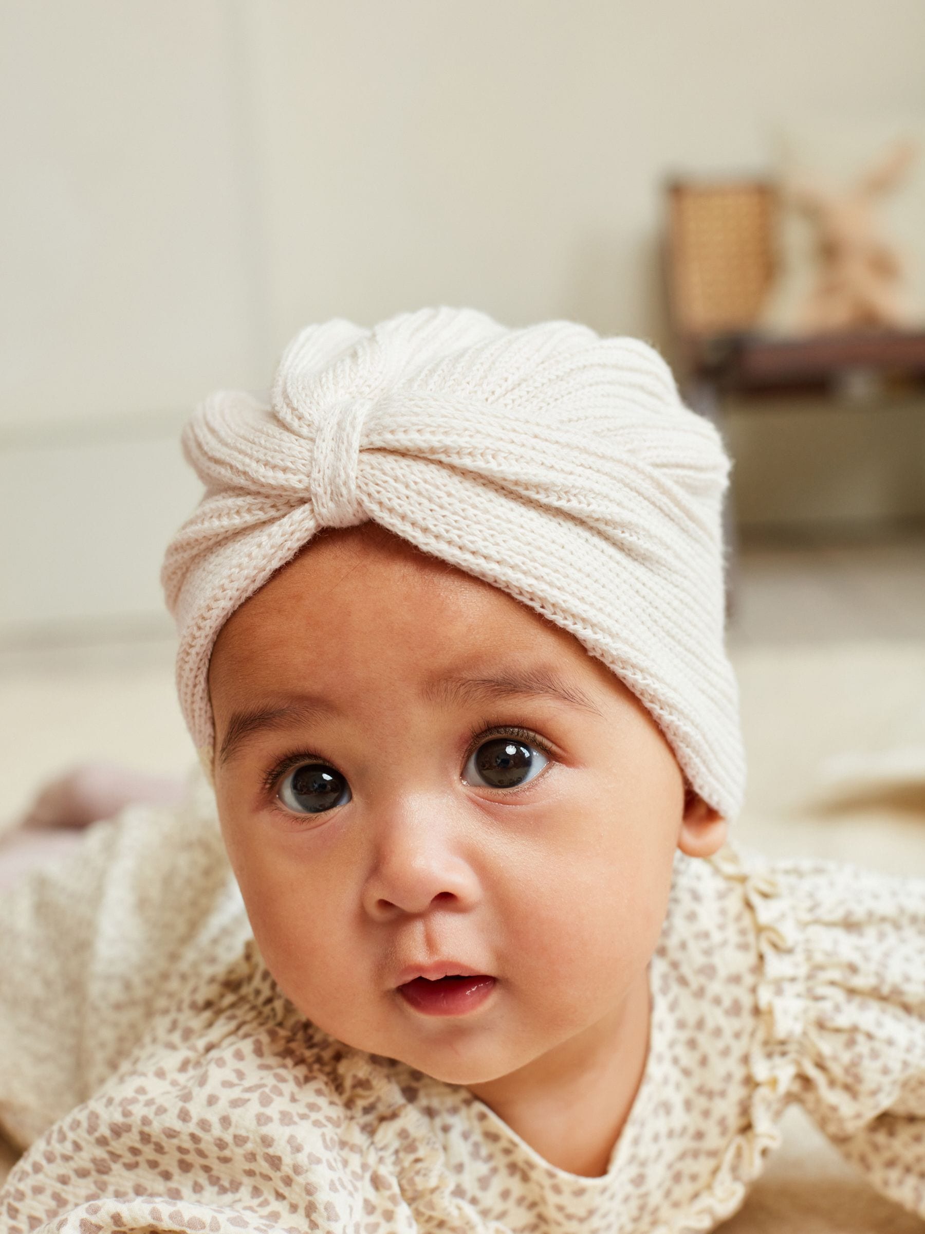 Buy Cream Baby Knitted Turban Hat 0mths 3yrs from Next Luxembourg