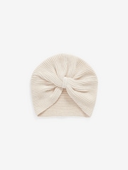 Cream - Pletena kapa turban za dojenčke (0 mesecev-3 let) - Slika 5 iz 5