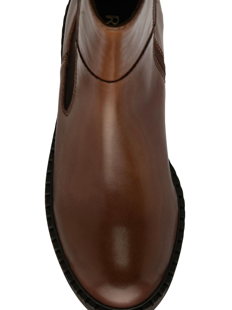 Ravel Brown Light Leather High Cut Gusset Chelsea Boots - Image 4 of 4 Ravel Brown Light Leather High Cut Gusset Chelsea Boots - Image 4 of 4
