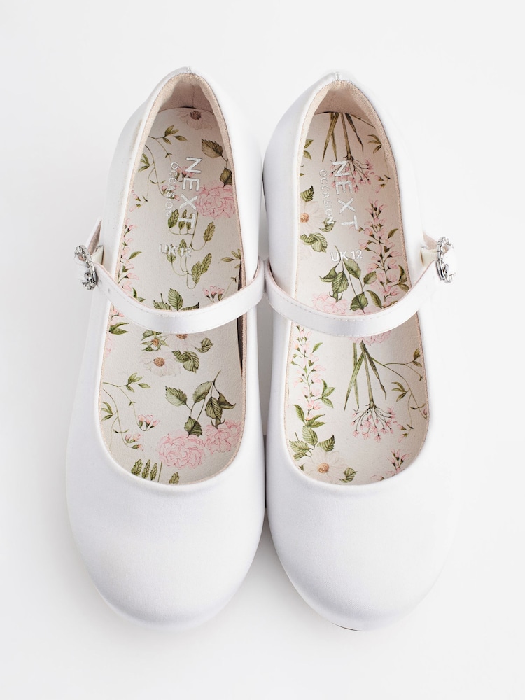 Weiß - Mary Jane Absatzschuhe für Blumenmädchen - Bild 2 von 6