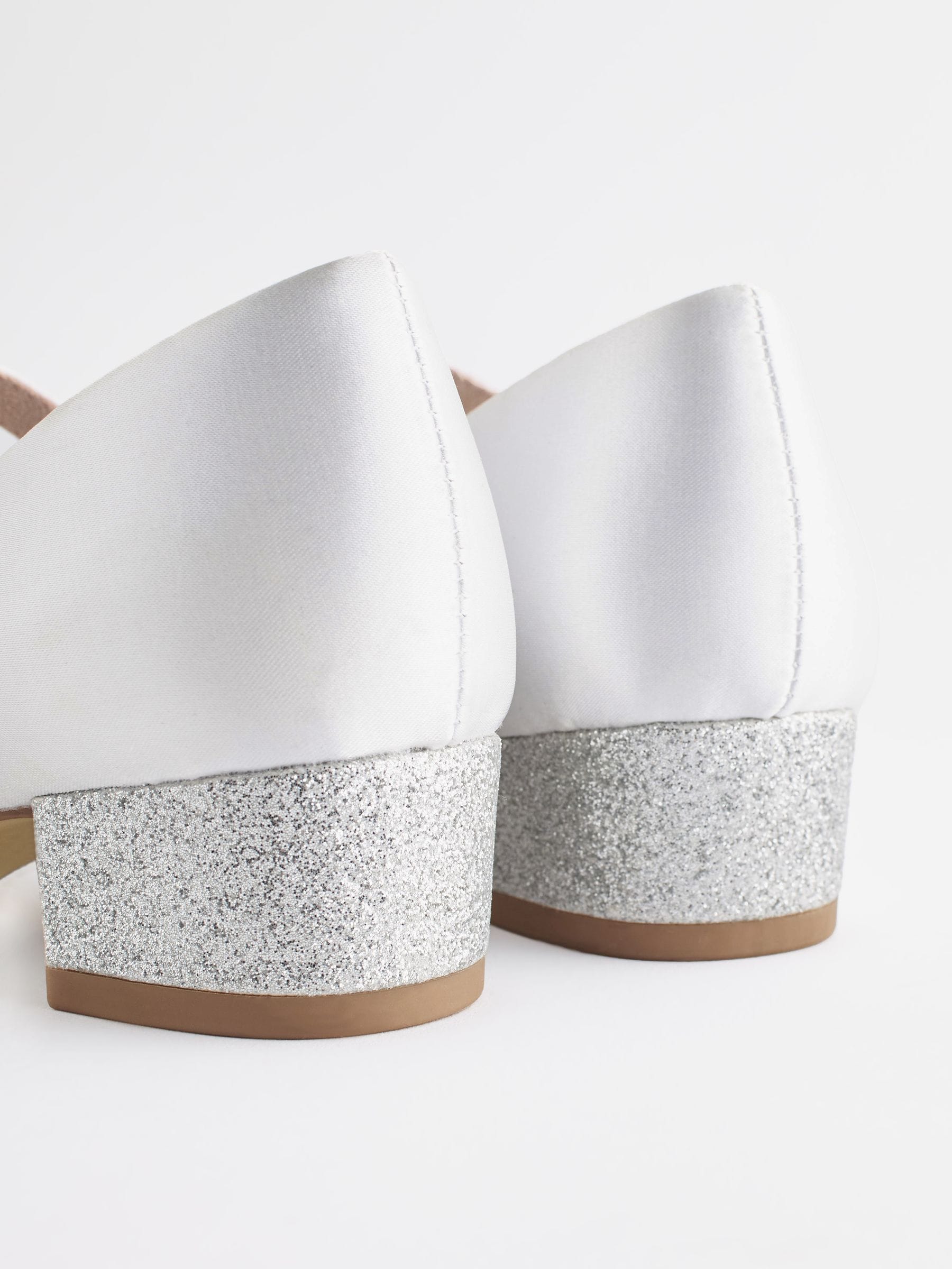 Buy White Standard Fit (F) Mary Jane Flower Girl Heel Shoes