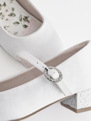 Weiß - Mary Jane Absatzschuhe für Blumenmädchen - Bild 6 von 6