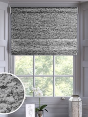 Grey Crushed Made To Measure Roman Blind - Image 1 of 6