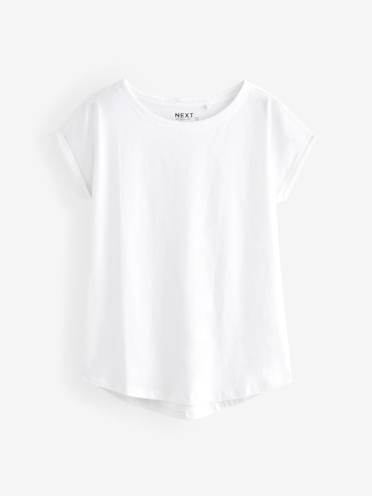 Weiß - T-Shirt-Top mit Flügelärmeln - Image 4 of 4