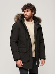 Парка с капюшоном из искусственного меха Superdry Everest - Изображение 1 из 6