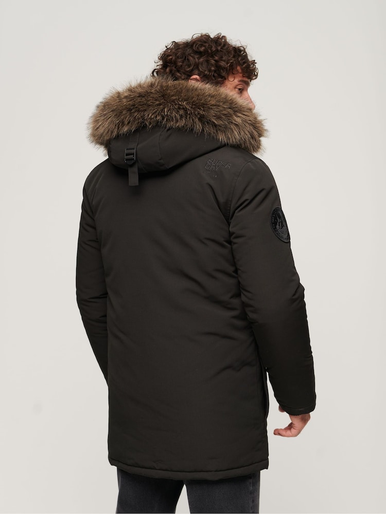 Парка с капюшоном из искусственного меха Superdry Everest - Изображение 2 из 6