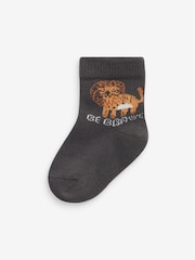 Brown Lion Baby Socks 5 Pack (0mths-2yrs) - Image 3 of 6