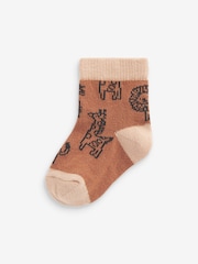 Brown Lion Baby Socks 5 Pack (0mths-2yrs) - Image 4 of 6
