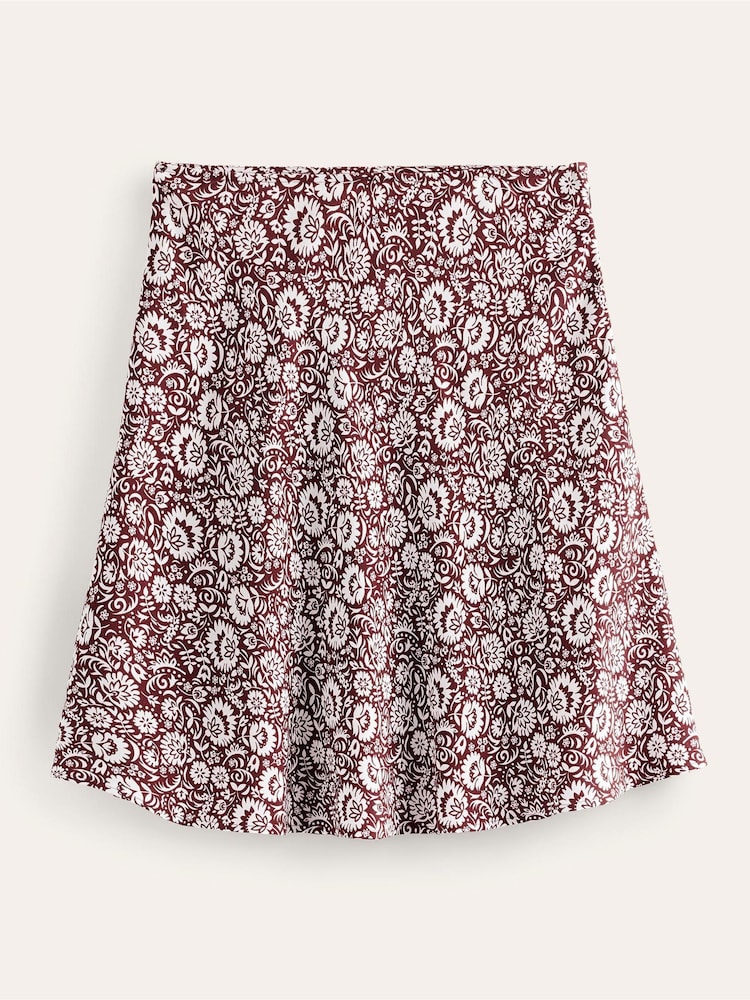 Boden Red Bias Crepe Mini Skirt - Image 5 of 5